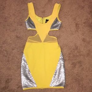 ASOS - Snakebite Cut Out Mesh Panel Dress